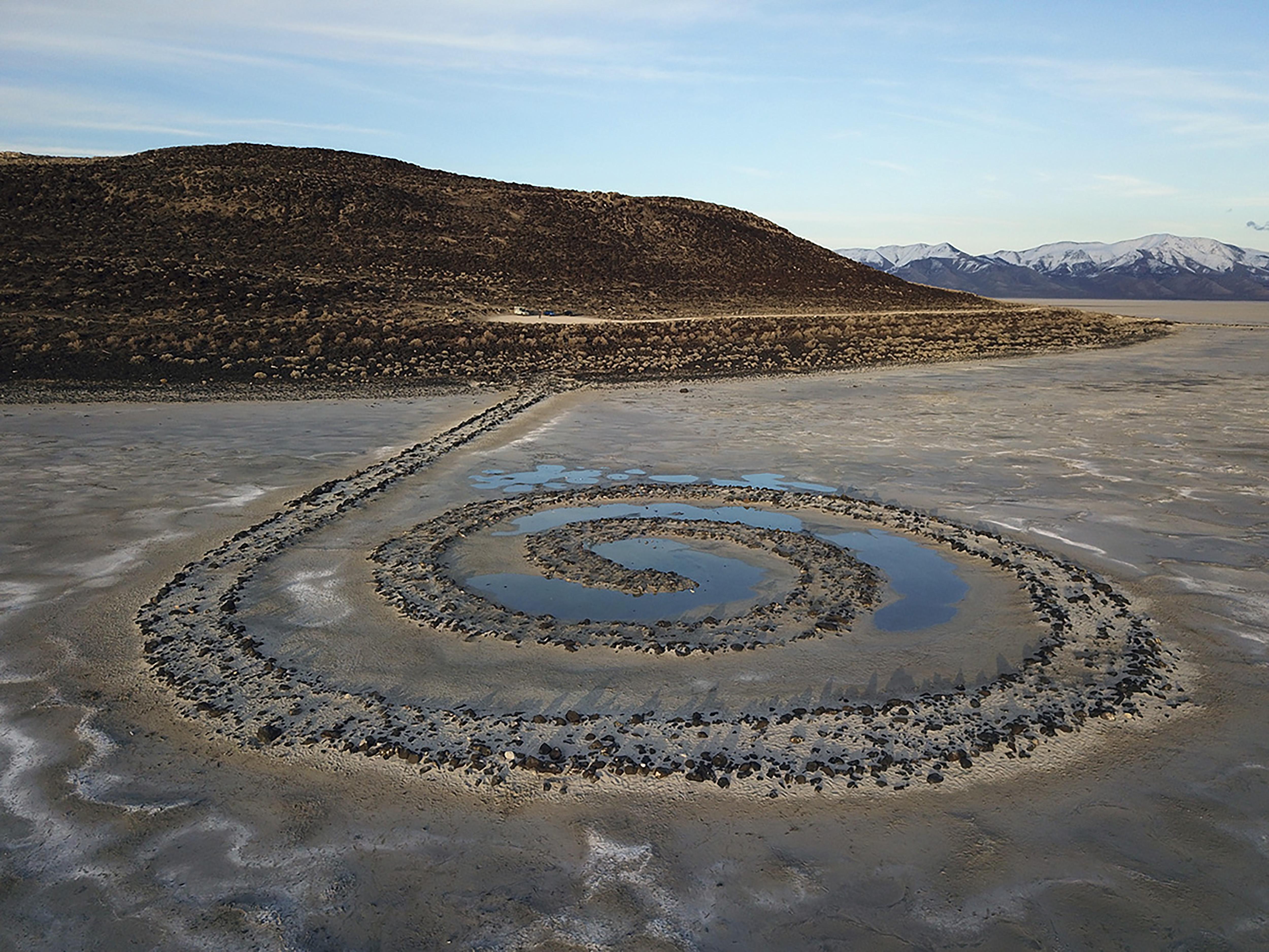 Spiral Jetty blue puddles